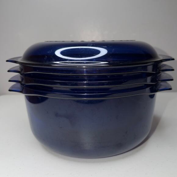 Tupperware TupperWave Stack Cooker Set Navy Blue - Picture 1 of 7